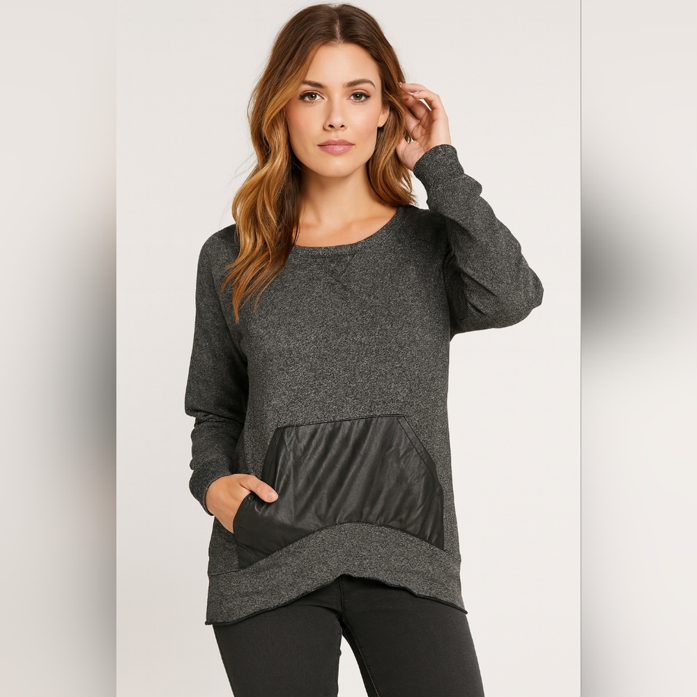 Generation Love Gray Top Autumn Fall Casual Minimalist Travel